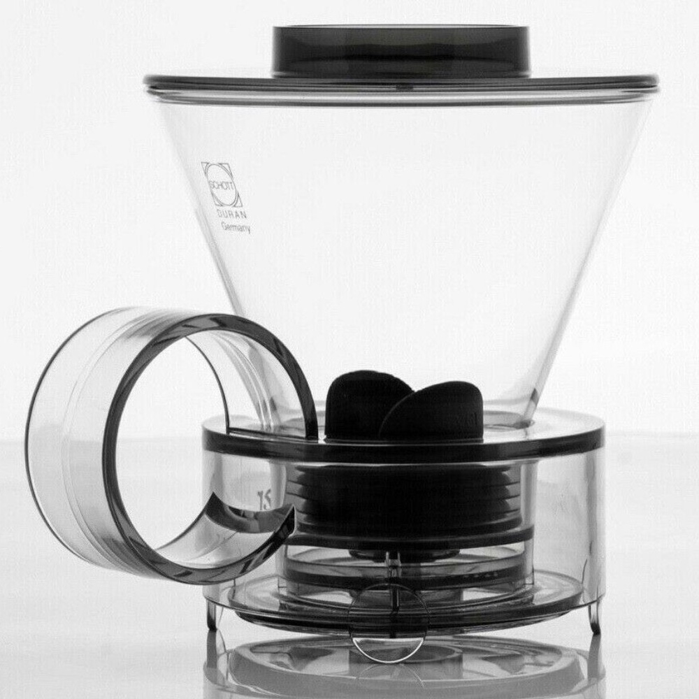 CLEVER Dripper Pour Over Coffee Maker Glass Style Hot & Cold Brew #4 18 Ounce